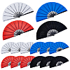 16Pcs 4 Colors Polyester Fan Display Decorations DIY-GA0010-05-1