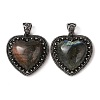 Natural Labradorite Pendants G-A095-01AS-01-1