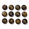 12 Constellation Natural Tiger Eye Cabochons Set G-Q190-03H-1