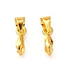Brass Ice Pick Pinch Bails KK-E143-G-FF-1