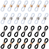 SUNNYCLUE 120Pcs 4 Colors Silicone Eyeglasses Chains Loop Ends AJEW-SC0002-54-1