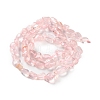 Natural Rose Quartz(Dyed & Heated) Beads Strands G-P497-01C-61-3