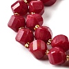 Natural Quartz Dyed Beads Strands G-U023-A02-07-4