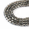 2 Strands Transparent Electroplate Glass Beads Strand GLAA-TA0002-62-1