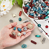 170Pcs Opaque Acrylic Beads MACR-PH0001-83-3