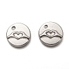 Non-Tarnish 304 Stainless Steel ASL Charms STAS-L260-006P-1