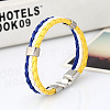 Imitation Leather Multi-strand Bracelets for Women Men WG7AE3D-21-1