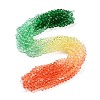 Transparent Painted Glass Beads Strands DGLA-A034-T6mm-A04-1