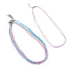 6Pcs 3 Colors 1MM Polyester&Cotton Waxed Cord 5-Strand Necklace Making MAK-TA0001-36A-2
