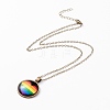 Rainbow Pride Necklace NJEW-F290-01J-2
