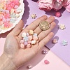 360Pcs 6 Styles UV Plating Opaque Acrylic Beads OACR-YW0004-65-3