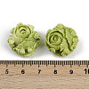 Synthetic Coral Dyed Carved Beads SHEL-D001-01B-3