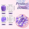 120Pcs 4 Styles ABS Plastic Imitation Pearl European Beads FIND-SC0019-27A-2