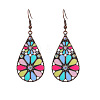 Bohemian Alloy Enamel Dangle Earrings FS-WG2DAA9-16-2
