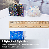 SUPERFINDINGS 3Pcs 3 Styles Electroplated Natural Druzy Quartz Crystal Beads G-FH0002-03-2