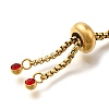 Adjustable 304 Stainless Steel Slider Bracelet/Bolo Bracelets Making LS-STAS-I153-03G-02-3