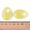 Natural Lemon Jade Large Hole Pendants G-N348-06B-04-3