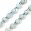 Natural Larimar Beads Strands G-O201B-105E-2