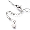 304 Stainless Steel Cable Chain Anklets AJEW-M026-10P-3