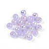Electroplate Pearlized Glass Pearl Beads EGLA-T021-14A-08-1