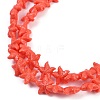 Synthetic Coral Dyed Carved Beads Strands CORA-K009-06B-01-3