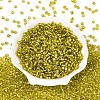 6/0 Round Silver Lined Round Hole Glass Seed Beads X-SEED-A005-4mm-30-2