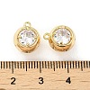 Brass with Glass Rhinestone Charms KK-H455-23G-3