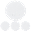 4Pcs Flat Round Acrylic Sheet MACR-CP0001-01A-7