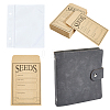 PU Leather Cover Loose Leaf Binder Photo Albums with Self-Adhesive Kraft Paper Seed Saving Envelopes AJEW-CY0001-84-6