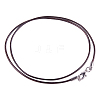   Leather Cord Necklace Making MAK-PH0002-1.5mm-02-1