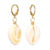 Natural Cowrie Shell Beads Dangle Earrings for Girl Women EJEW-JE04641-01-1