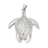 Brass Micro Pave Cubic Zirconia Pendants KK-A241-09P-1