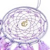 Woven Web/Net with Feather Hanging Ornaments HJEW-G025-03C-2