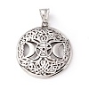 Tibetan Style 304 Stainless Steel Pendants STAS-P305-63AS-1