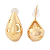 Brass Teardrop Stud Earrings EJEW-K286-08G-4