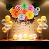 Colorful Wheel Tissue Paper Fan Craft Set DIY-NB0002-07-5