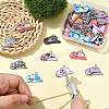 45Pcs 9 Colors Printed Zinc Alloy Pendants FIND-CJ0004-24-5