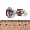 Two Tone Color Handmade Foil Glass Beads FOIL-Q001-01E-4