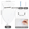 Wall-mounted Acrylic Sword Display Easels ODIS-WH0038-202A-2