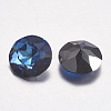 Faceted Glass Rhinestone Charms RGLA-F051-8mm-001BB-2