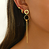 Stainless Steel Ring Tassel Earrings Sets OV1980-1-3