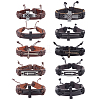 ANATTASOUL 10Pcs 10 Style Alloy Link Bracelets Set BJEW-AN0001-31-1