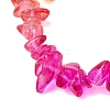 Rainbow Color Glass Chip Beaded Stretch Bracelets for Women BJEW-JB10778-4