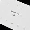 Smiling Face Paper Earrings Necklace Display Cards FIND-T072-01B-01-3