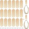 20Pcs Brass Stud Earring Findings KK-BC0008-58-1