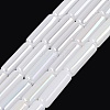 Electroplate Imitation Jade Glass Beads Strands EGLA-Q132-02A-A06-1