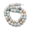 Electroplated Natural Flower Amazonite Beads Strands G-B191-A03-10mm-4