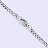 Great Valentines Day Gift 304 Stainless Steel Box Chain Necklaces X-NJEW-507L-11-2