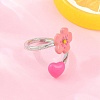 Brass Cuff Open Rings for Women KK-CBA17E5-03P-01-2