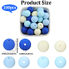Rubberized Style Imitated Silicone Acrylic Beads MACR-PA0001-06A-02-2